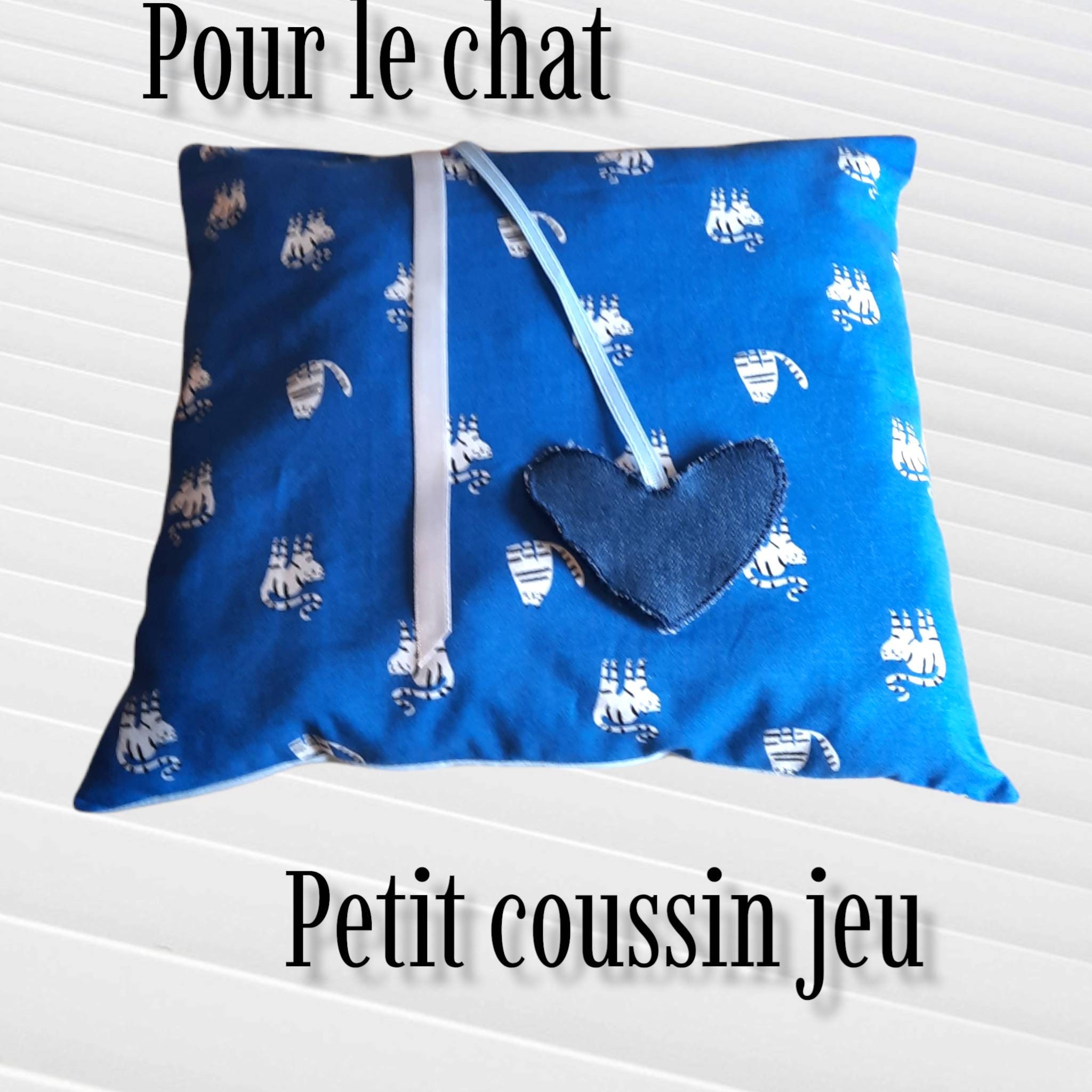 Coussin Jouet Pour Chat avec Des Rubans, Couchage Chat