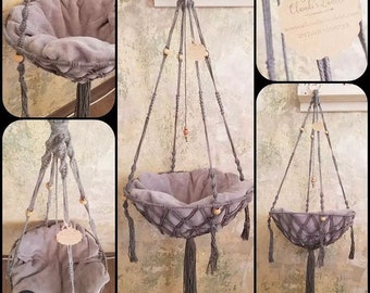 Macrame cat swing “Mausi”