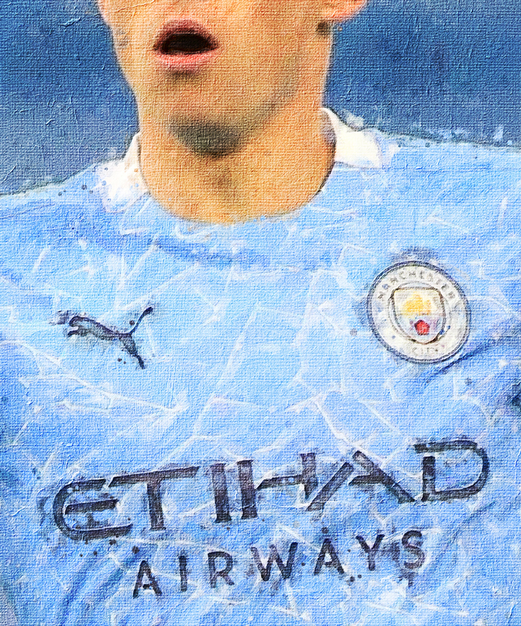 Phil Foden Man City Fine Art Print / Limited Edition Painting Etsy UK