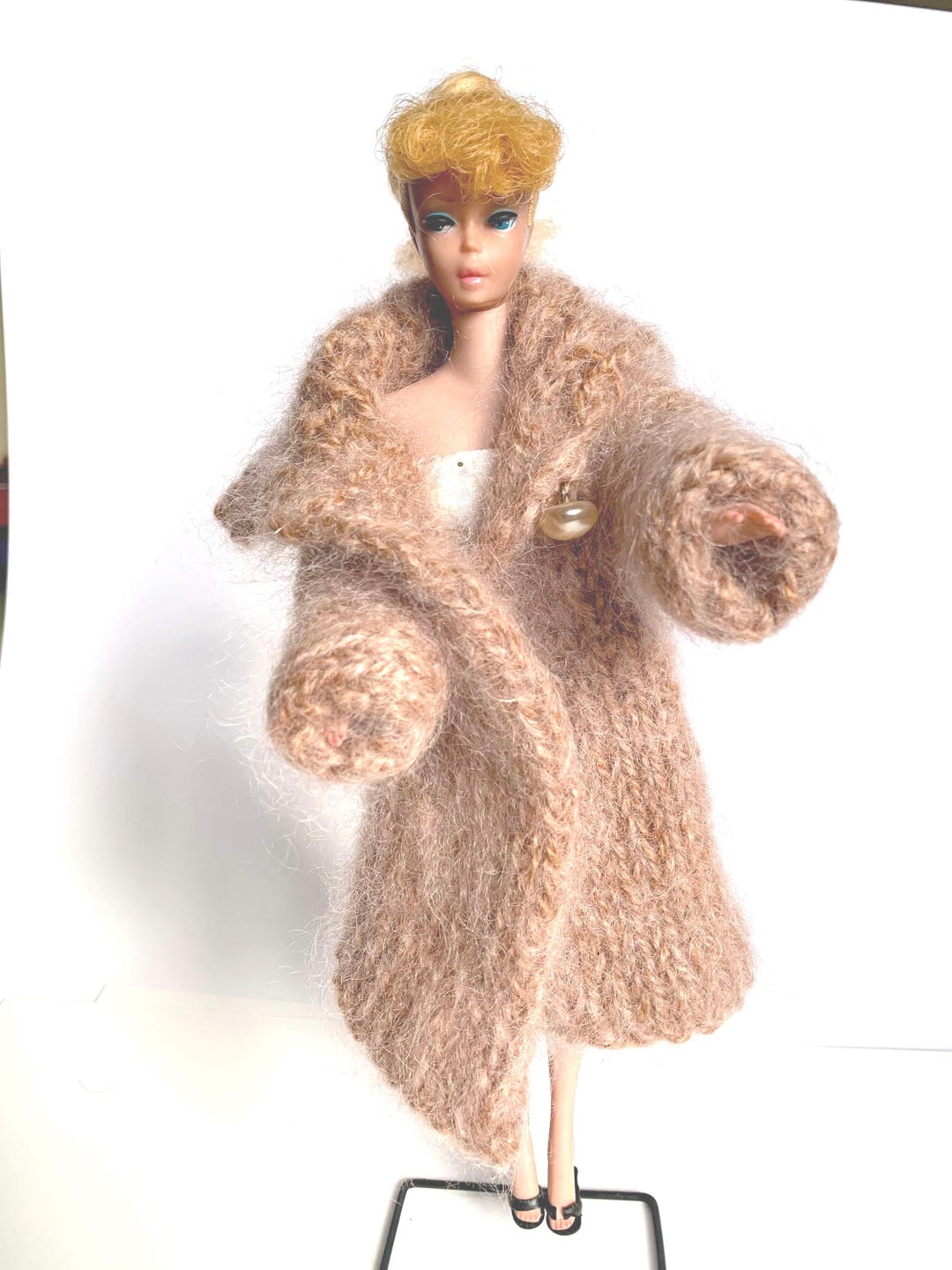 1960s Barbie Home Made “fur Coat”, Listing Includes Only the