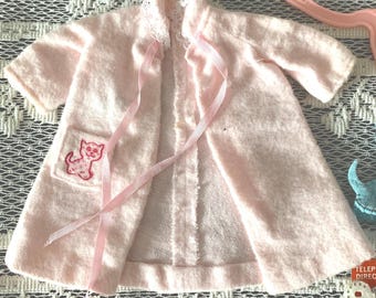 1960s Skipper Dreamtime Outfit – Polka Dot Pajamas, Robe, Accessories