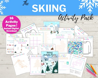 Ultimate Kids' Ski Adventure Activity Pack - Fun & Educational Games and Activities for Young Skiers