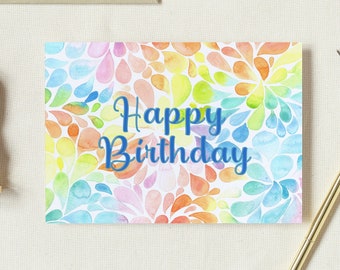 Printable Birthday Card | Digital Card | Printable Card | Happy Birthday Card |  5x7in, Digital Download, Instant Download