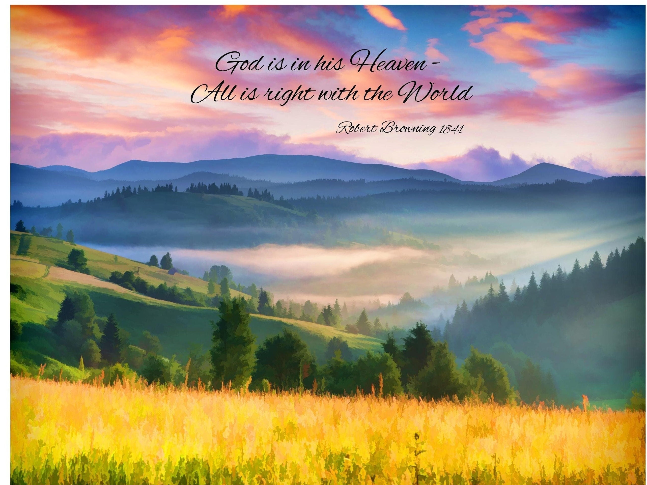 All Is Right In The World Quote