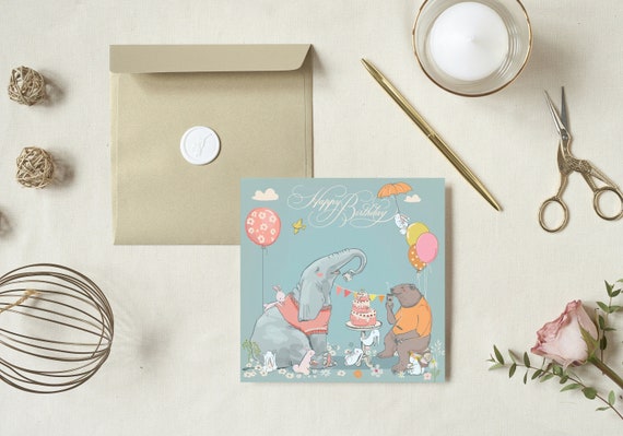 Printable Birthday Card Happy Birthday Printable Card | Etsy