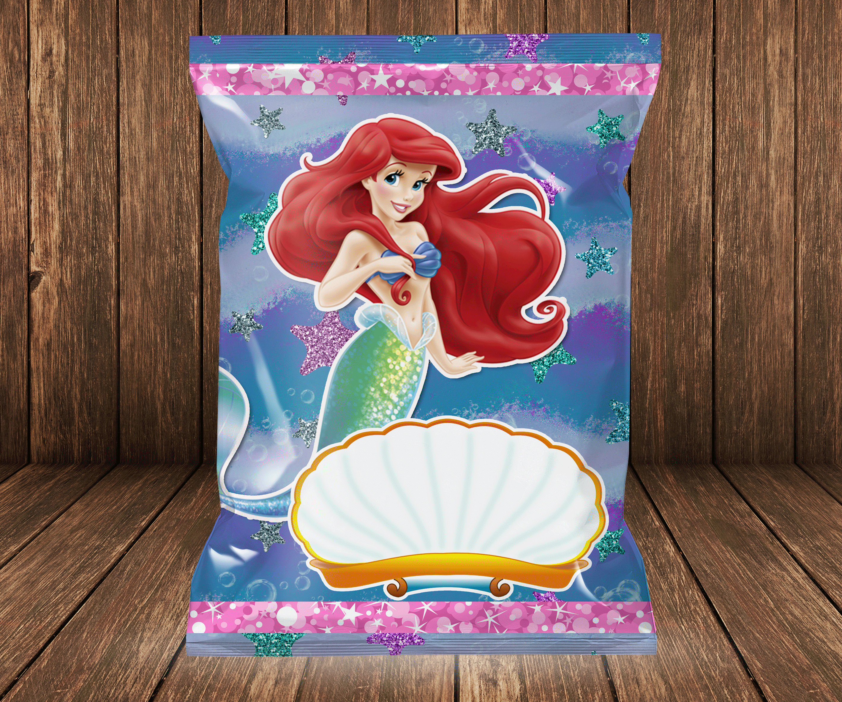 The Little Mermaid Ariel Chip Bag Etsy