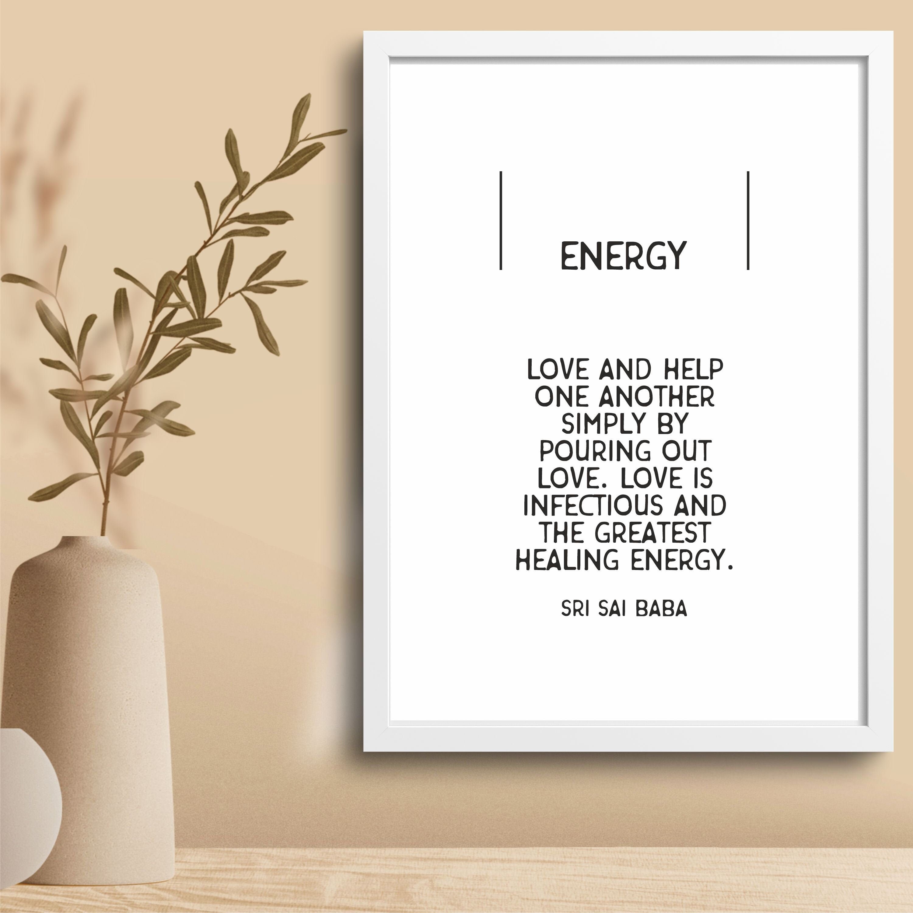 Digitales Glück Zitat für Wand Dekor Sai Baba Zitat Etsy.de