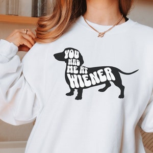 Funny Dachshund Wiener Dog Sweater Gift for Dog Lover Dog Mom Dad Weiner Dog Doxie Owner Gift Dog Sweatshirt