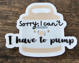Funny Breastfeeding Mama Sticker | Exclusively Pumping |  Medela Breast Pump Die Cut | Gift for Mom | Gifts for Her | Funny Stickers
