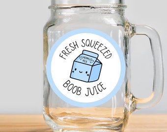 Funny breastfeeding mama boob juice breast milk pitcher sticker exclusively pumping breast pump die cut gift for mom gifts for her funny sti