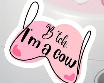 Funny breastfeeding mama I'm a cow breast milk pitcher sticker exclusively pumping breast pump die cut gift for mom gifts for her