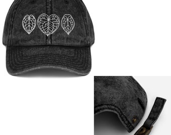 Anthurium Leaf Embroidered Dad Hat Gift for Plant Lovers Aroid Lover Gift Mother’s Day Father’s Day