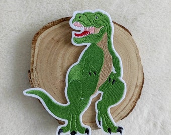 XL Dinosaur Dino T-Rex Embroidery Applique Iron-On or Patch