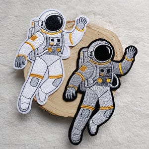 Stickapplikation Astronaut Applikation zum Aufnähen und Aufbügeln