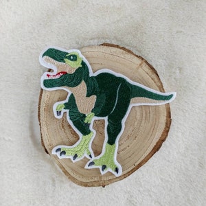 XL Dinosaur Dino T-Rex embroidery applique iron-on or patch