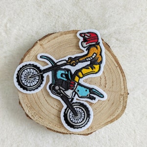 Embroidery application Motocross patch and or iron-on
