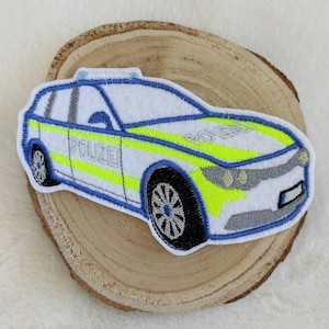 Stickapplikation Bügelbild Polizeiwagen, Polizeiauto, Polizei, Police Car