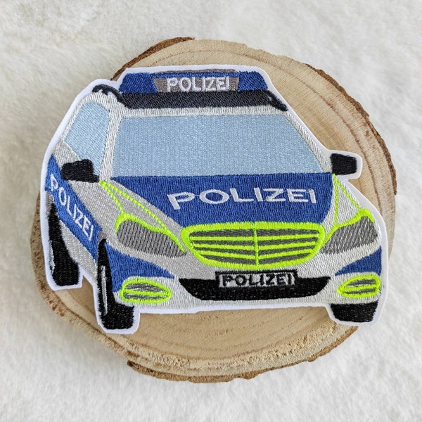 Police Car Police Car Police Car Embroidery Applique Applique for sewing and or ironing on