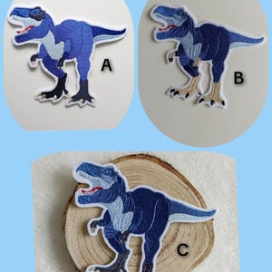 XL Dinosaurier Dino T-Rex Stickapplikation Aufbügler oder Aufnäher