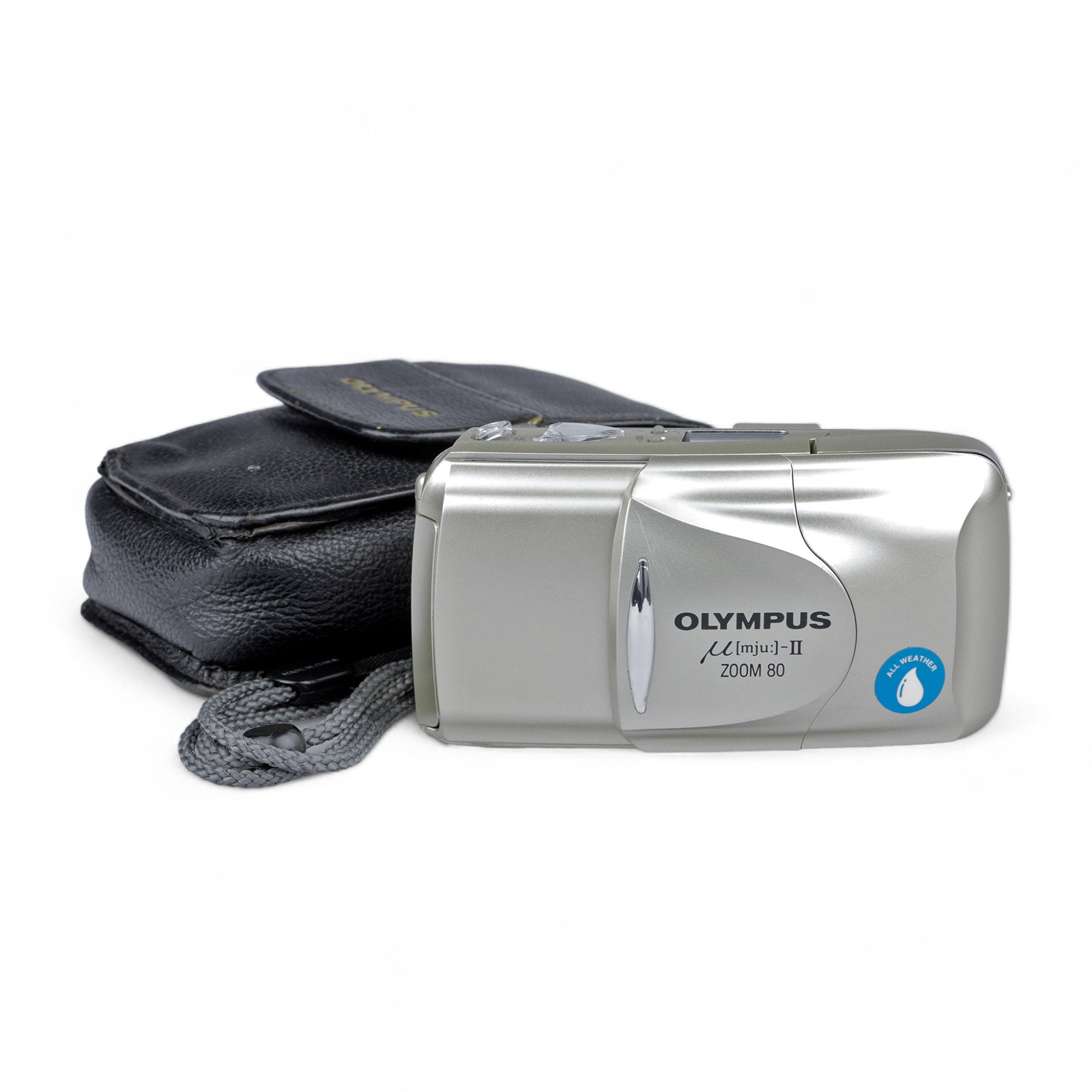 Olympus Mju-ii Zoom 80 35mm Point Shoot Film Camera W/ Case