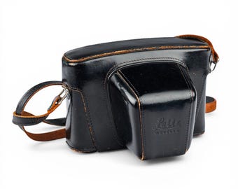 Vintage Leitz Leica M5 Leather Camera Case with Strap