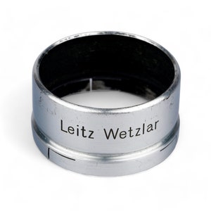 EXTREMELY RARE Leica Leitz 2nd Version Chrome FISON Hood, Vintage Camera Accessory, Classic Leica Lens Hood, Collectible Photography Item