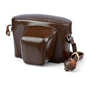 Leitz Leica Leicaflex & SL Leather Camera Case w/ Strap - Vintage Genuine Accessory for Classic SLR Models