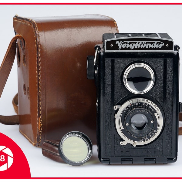 Voigtlander Brillant V6 Type 6 TLR 120 Film Camera Skopar 1:4.5/7.5cm