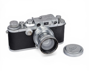 Leica Leitz IIIB 3B Cámara de película 1939-40 + Summitar 50 mm f2 sin revestimiento 1939