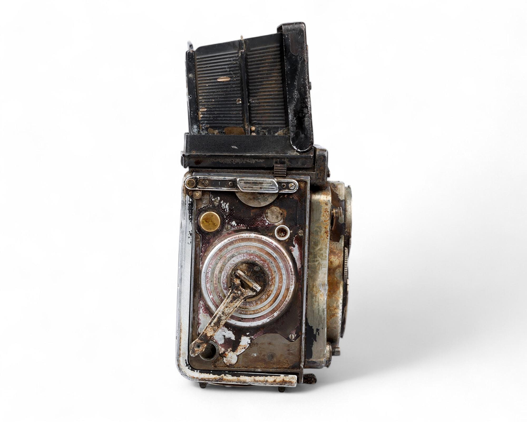 Rollei Rolleiflex 3.5F TLR BURNT CAMERA for Decoration Parts Sold as Is ...