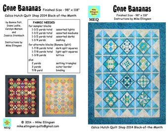 2014 Gone Bananas BOM (98" x 118”)