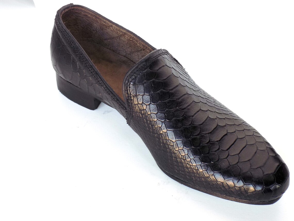 python leather shoes