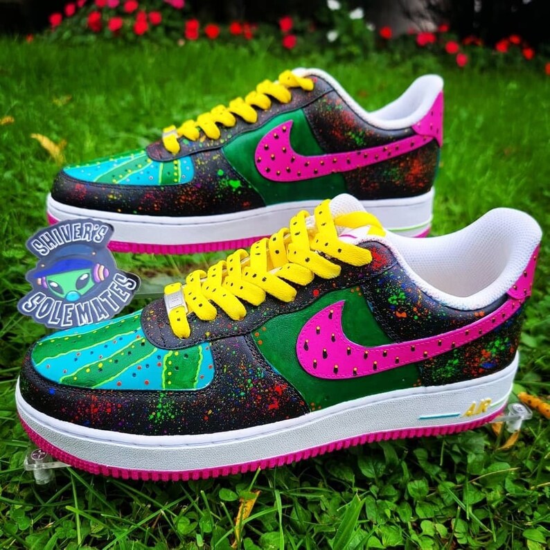 Custom Air Force 1 Air Force 1 Watermelon Custom Air Etsy
