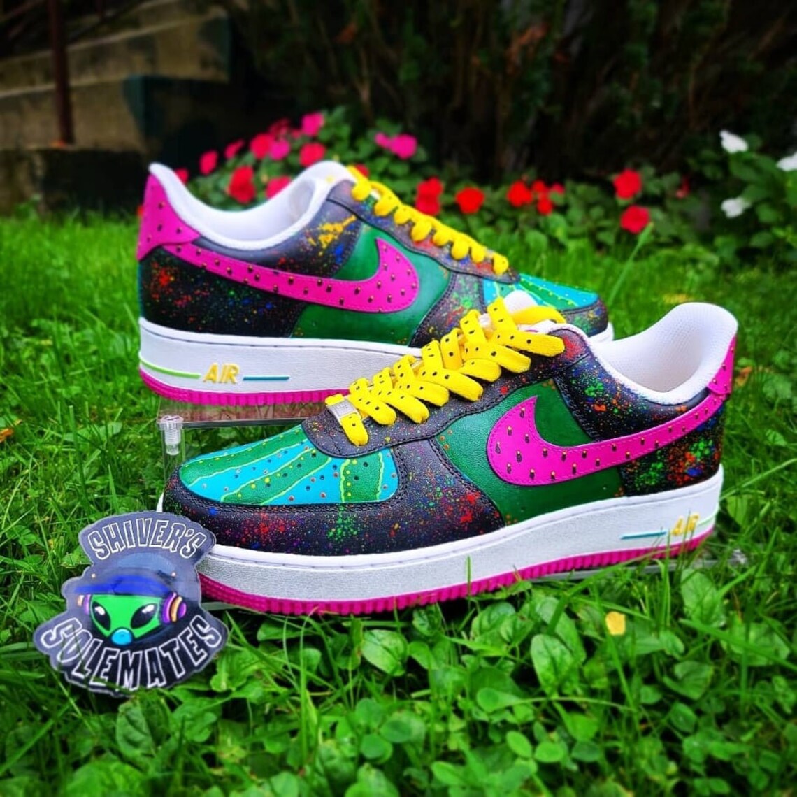 Custom Air Force 1 Air Force 1 Watermelon Custom Air Etsy