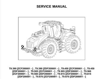 New Holland T9.390 T9.450 T9.505 T9.560 T9.615 and T9.670 Tractor Publication Number 47488219 Service Manual PDF Download