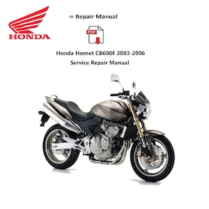 Honda Hornet CB600F 2003-2006 Service Repair Manual PDF Download