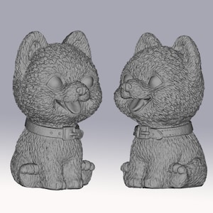 Cute Bichon dog whole STL 3D Model Print