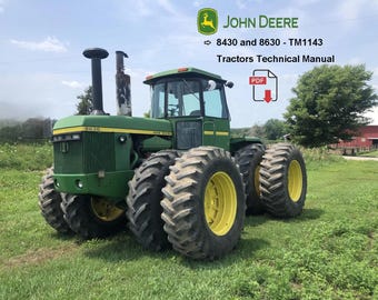 John Deere 8430 & 8630 Tractors Technical Manual TM1143 PDF Download