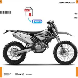 KTM 2018- 450 Exc XC-W Six Days Service Repair Manual PDF Download