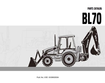 Volvo BL70 Backhoe Loader Parts Catalog Manual in English Francais Espanol Deutsch Svenska Pdf Download