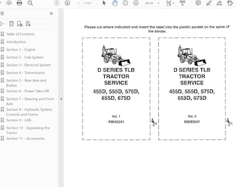 FORD New Holland 455D 555D 575D 655D Tractor Backhoe Loaders Service Repair Manual PDF Download