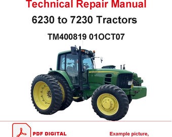 Technische reparatiehandleiding voor tractoren 6230 6330 6430 7130 7230 TM400819 (PDF-download, Engelstalig)