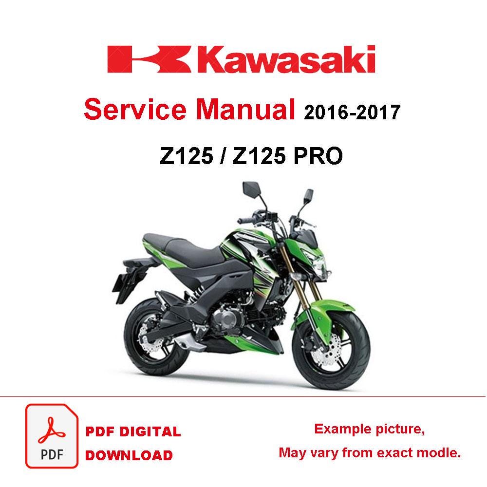 カワサキ Z125/Z125 PRO (2016-2017) サービス修理マニュアル PDF
