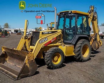 John Deere 310SE 315SE  TM1608 Backhoe Loader Operation Test Manual Technical PDF Download-English language