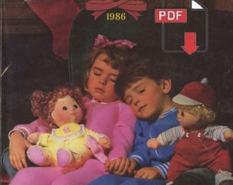 1986 Sears Christmas Catalog, Sears Wish book, Vintage Sears Magazine  - PDF Digital Download File English Language