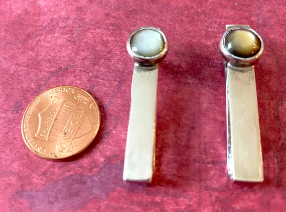 Silver and Moonstone Cufflinks and Tie Clasps - image 10