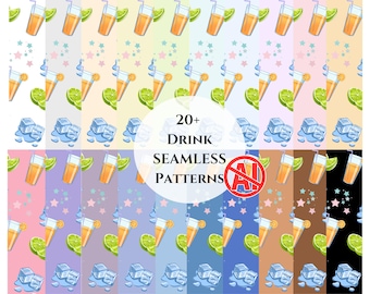 Drink Seamless Pattern