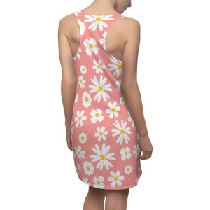Beach Dress For Woman Peach Summer Floral Cut Dress Sun Dress Tank Top Style Dresss Retro Dress Cut & Sew Racerback Dress For Summer image 10