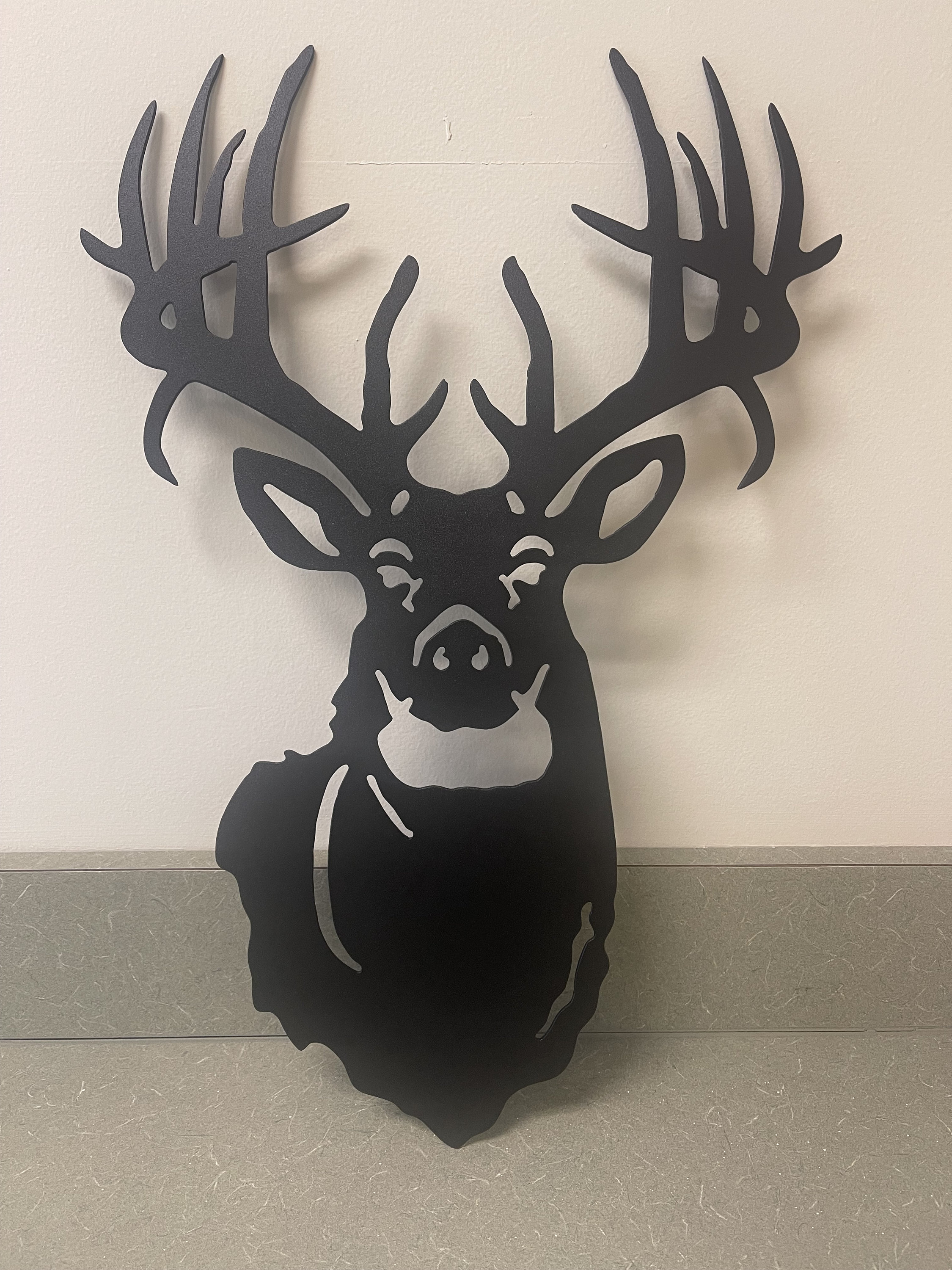 Metal Deer Wall Art Metal Deer Head Wall Mount With Antlers Etsy