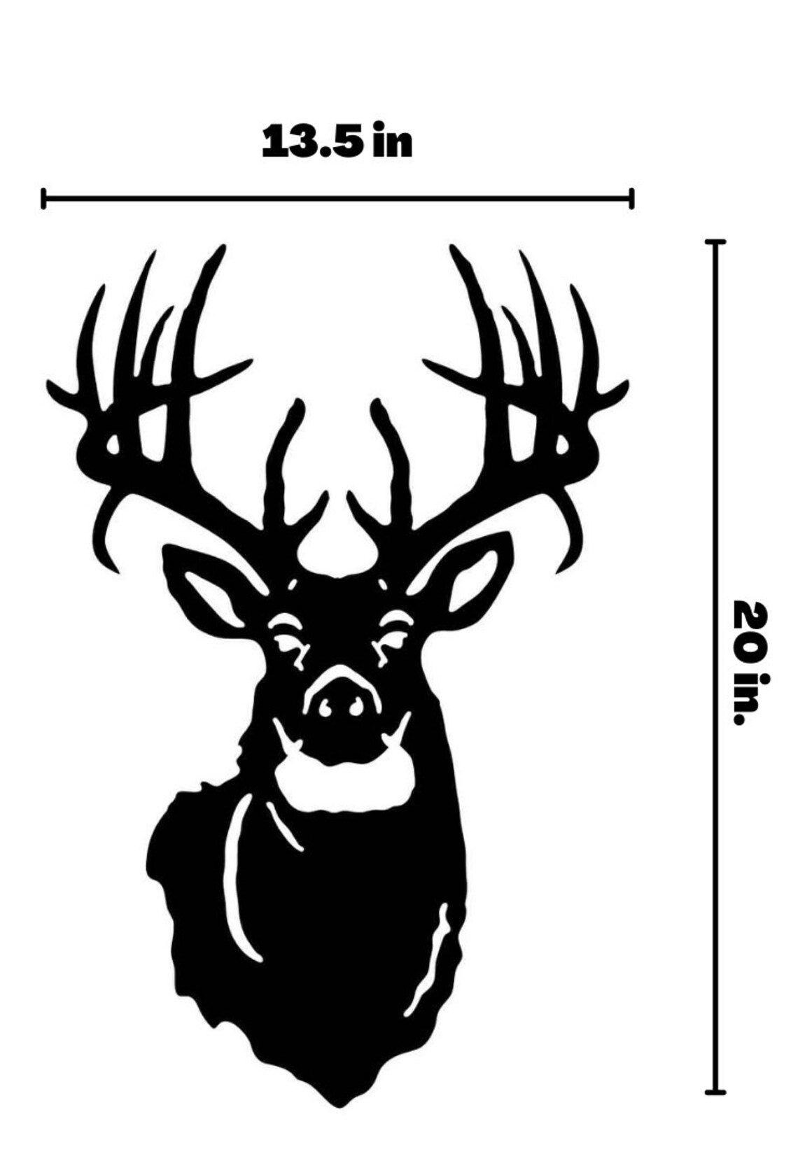 Metal Deer Wall Art Metal Deer Head Wall Mount With Antlers Etsy